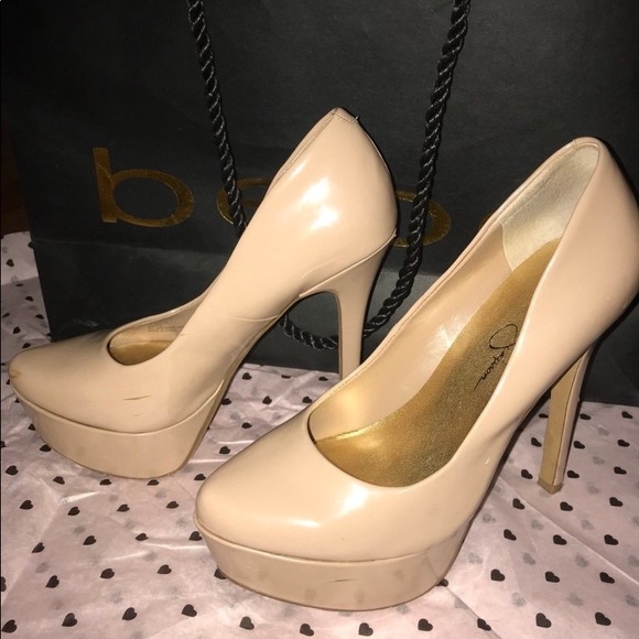 Jessica Simpson Beige Parisah Pumps Sz 6 - Picture 3 of 5